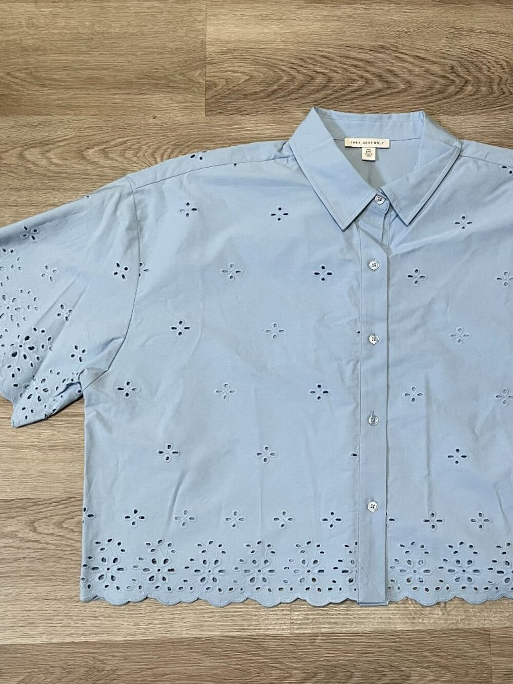 Cotton Eyelet Shirt - Picture 8 of 16